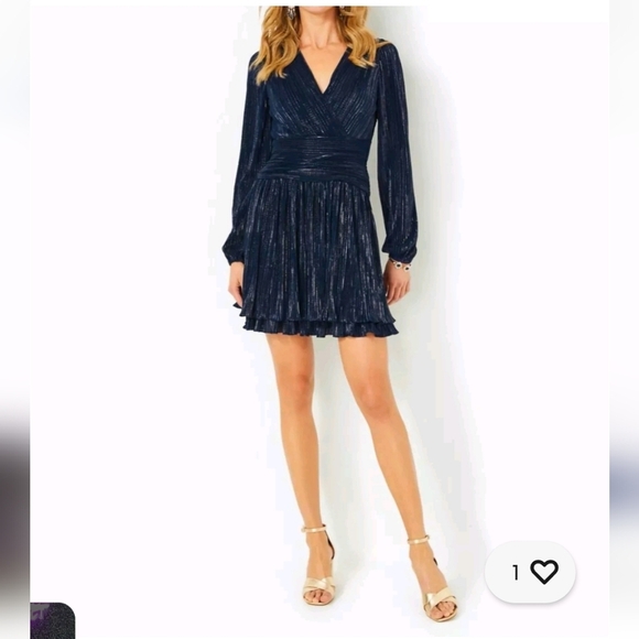Lilly Putlizer NWTs Jessamie Long Sleeve Dress - Picture 6 of 7